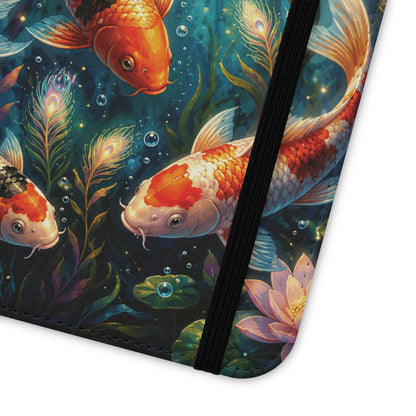 Koi Serenity™ iPhone Flip Wallet Case