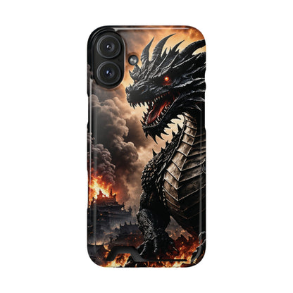 Ashen Dominion™ Dragon iPhone Case with Card Holder