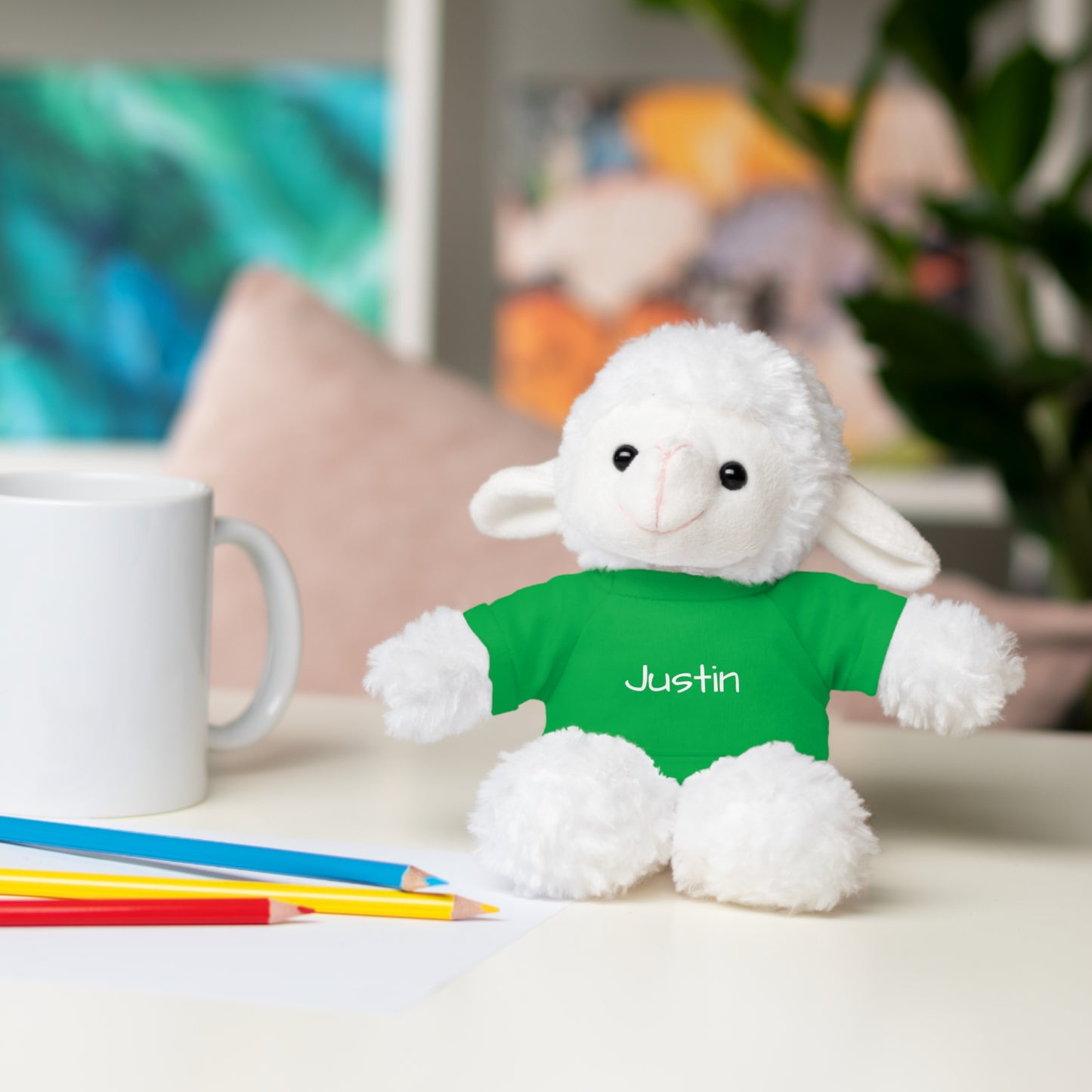 Personalized Name Stuffed Animal with T-Shirt