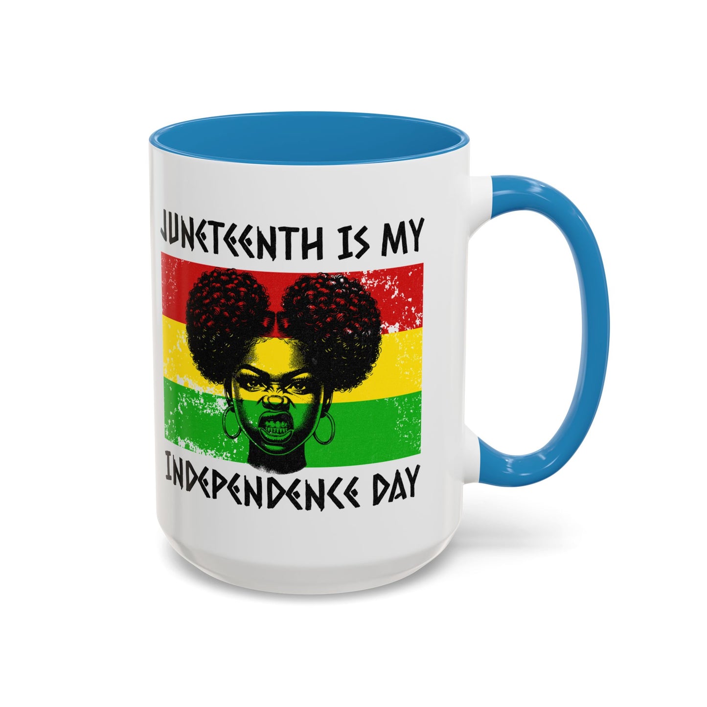 Juneteenth Independence Day™ Accent Coffee Mug – 11oz & 15oz