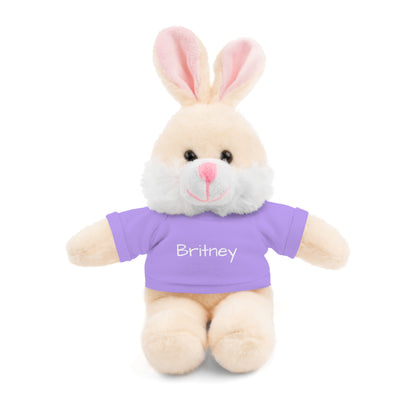 Personalized Name Stuffed Animal with T-Shirt