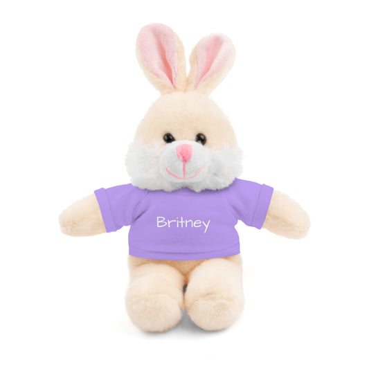 Personalized Name Stuffed Animal with T-Shirt