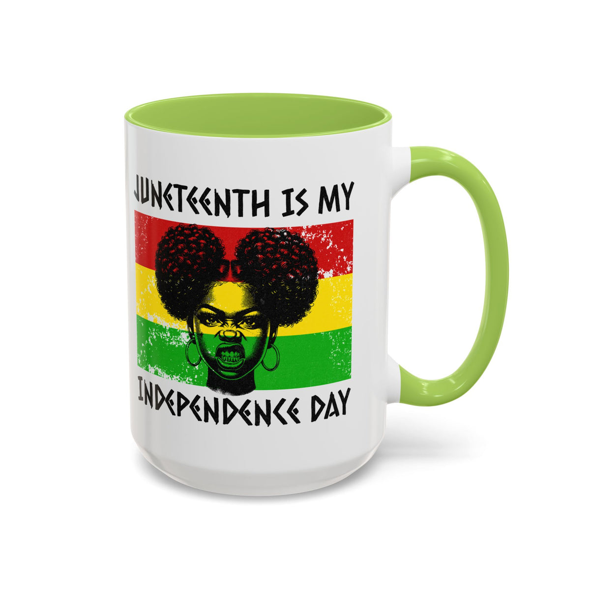 Juneteenth Independence Day™ Accent Coffee Mug – 11oz & 15oz