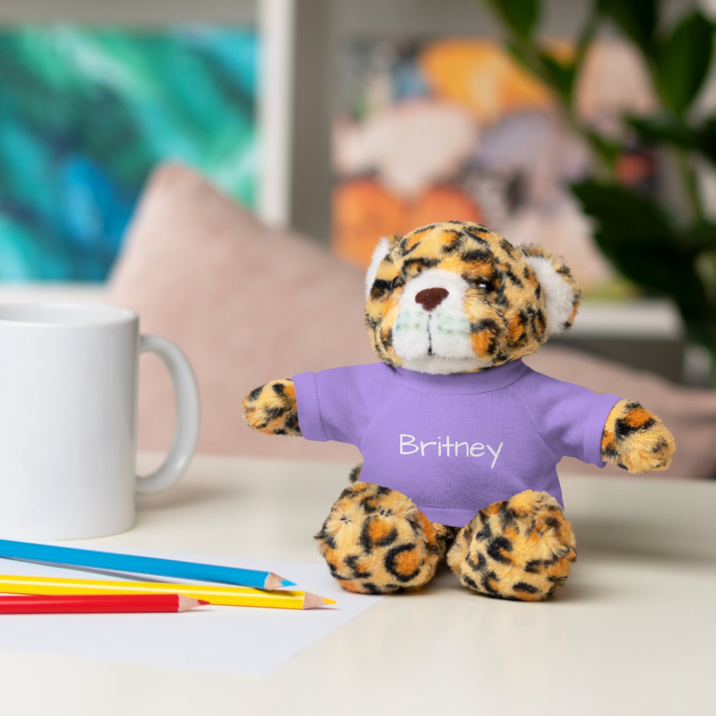 Personalized Name Stuffed Animal with T-Shirt