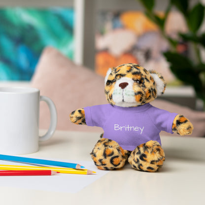Personalized Name Stuffed Animal with T-Shirt