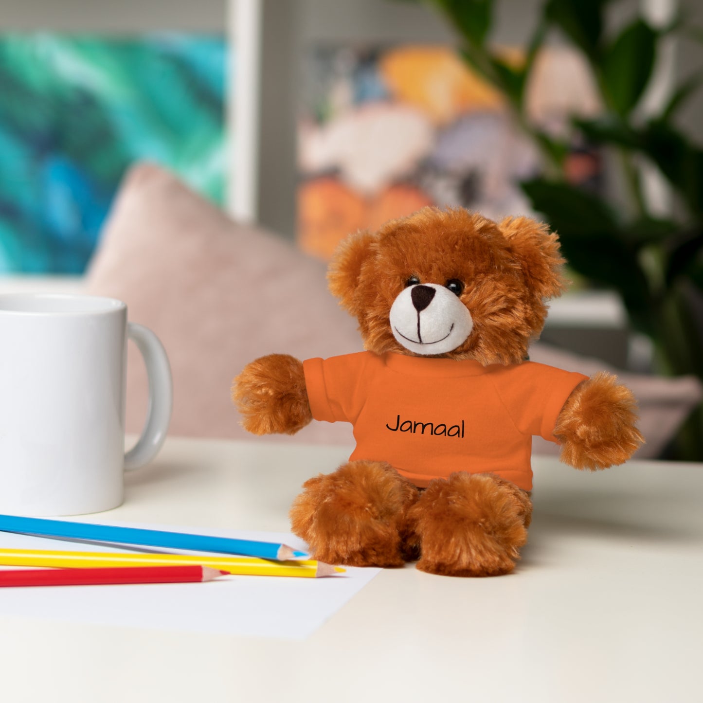 Personalized Name Stuffed Animal with T-Shirt