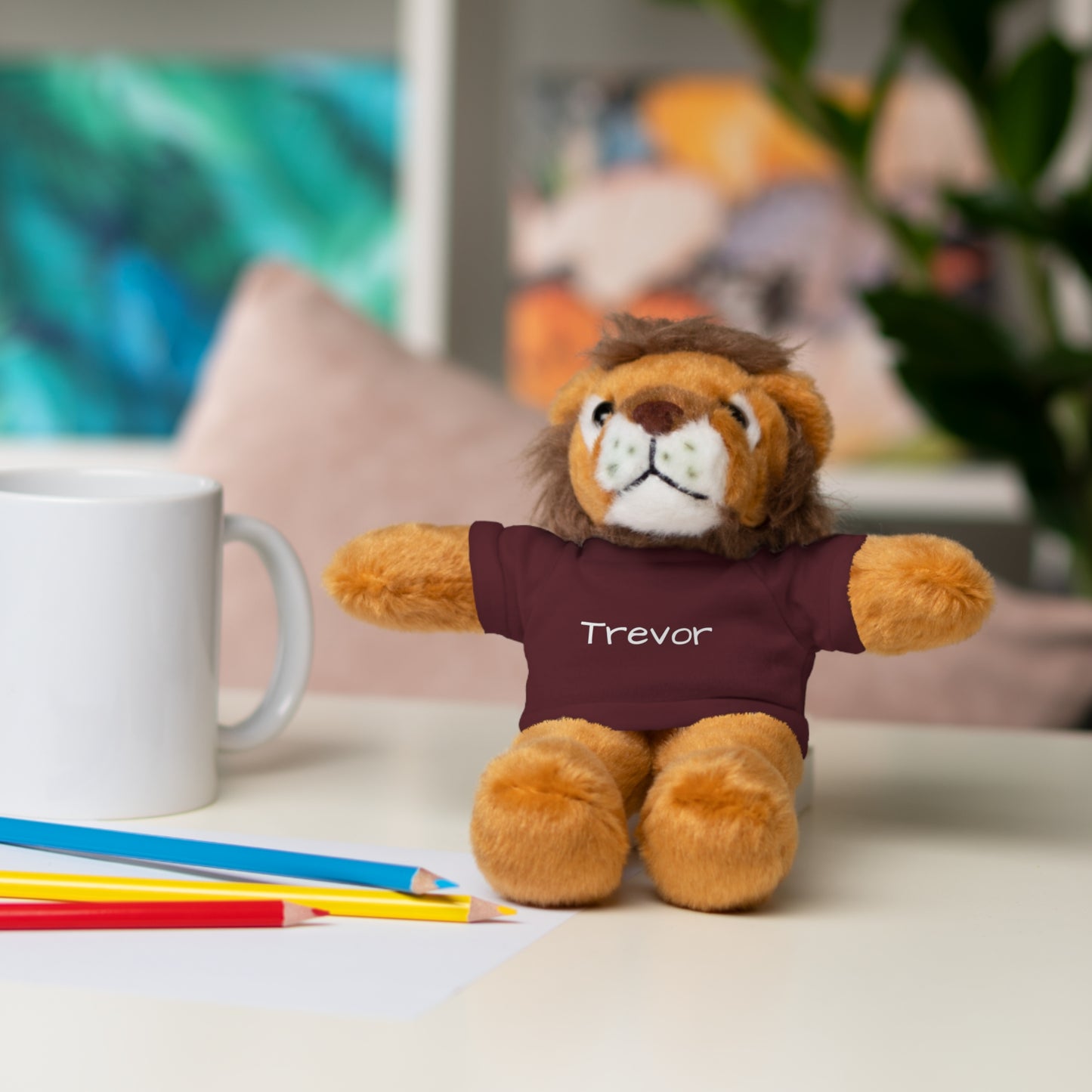Personalized Name Stuffed Animal with T-Shirt