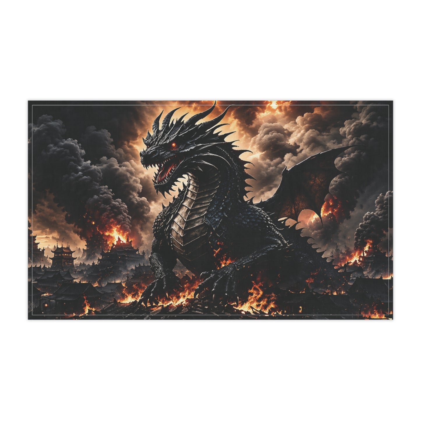 Ashen Dominion™ Dragon Tea Towel