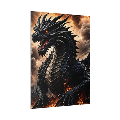 Ashen Dominion™ Dragon Matte Canvas Wall Art