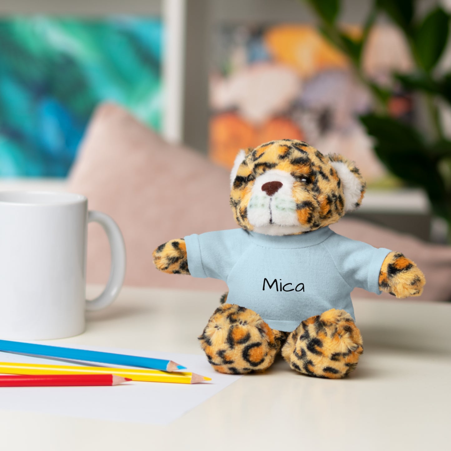 Personalized Name Stuffed Animal with T-Shirt