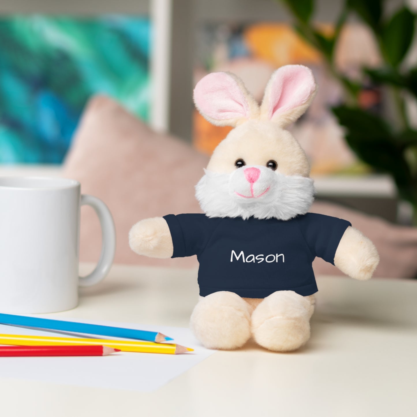Personalized Name Stuffed Animal with T-Shirt
