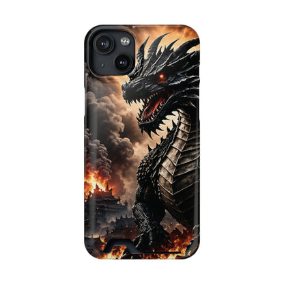 Ashen Dominion™ Dragon iPhone Case with Card Holder