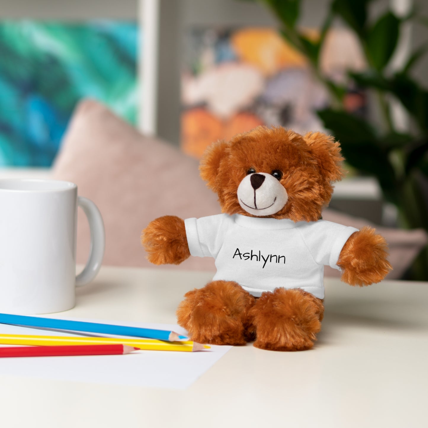 Personalized Name Stuffed Animal with T-Shirt