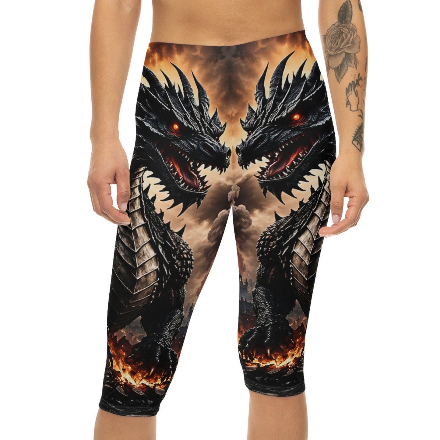 Ashen Dominion™ Women’s Dragon Capri Leggings