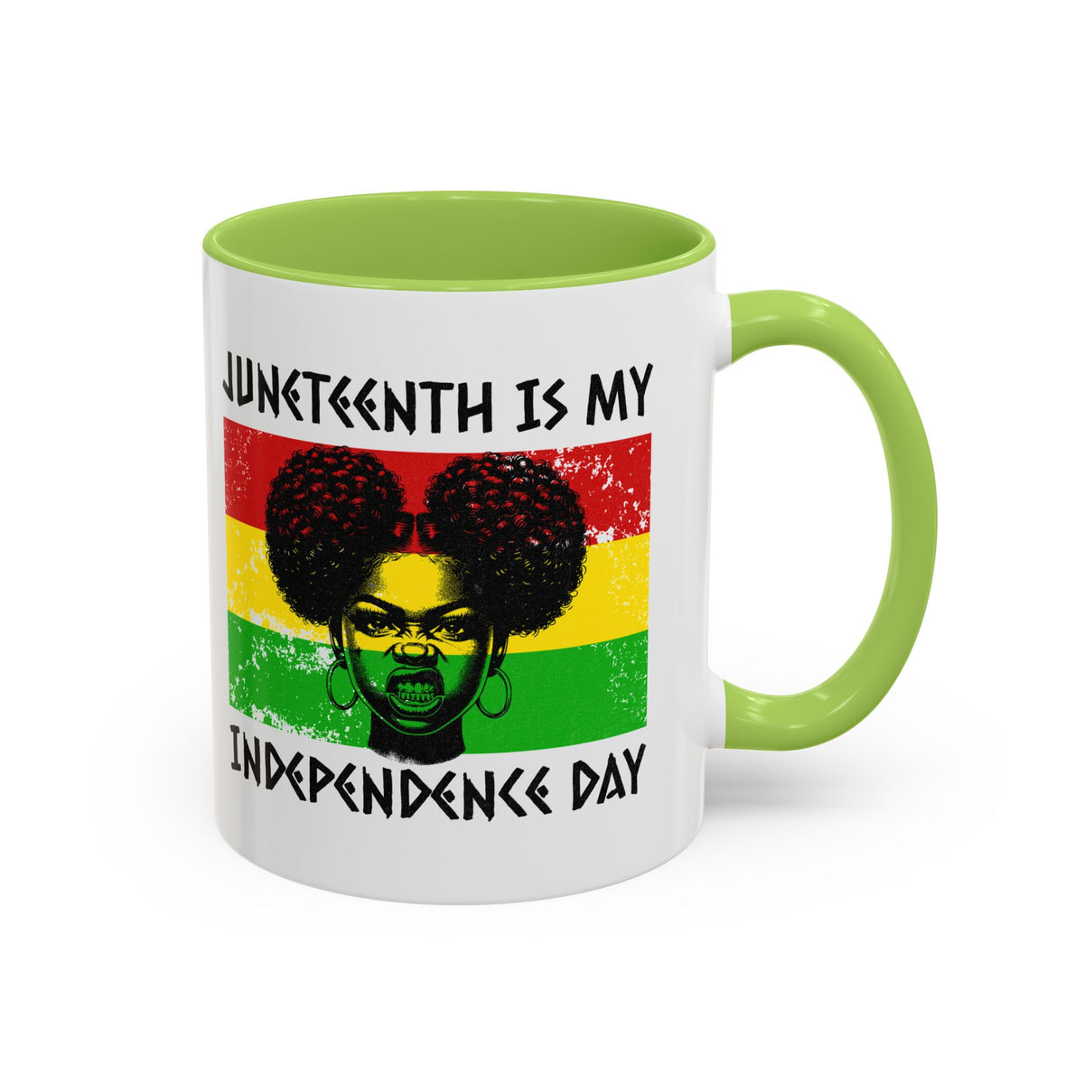 Juneteenth Independence Day™ Accent Coffee Mug – 11oz & 15oz