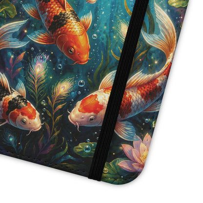 Koi Serenity™ iPhone Flip Wallet Case
