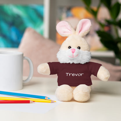 Personalized Name Stuffed Animal with T-Shirt