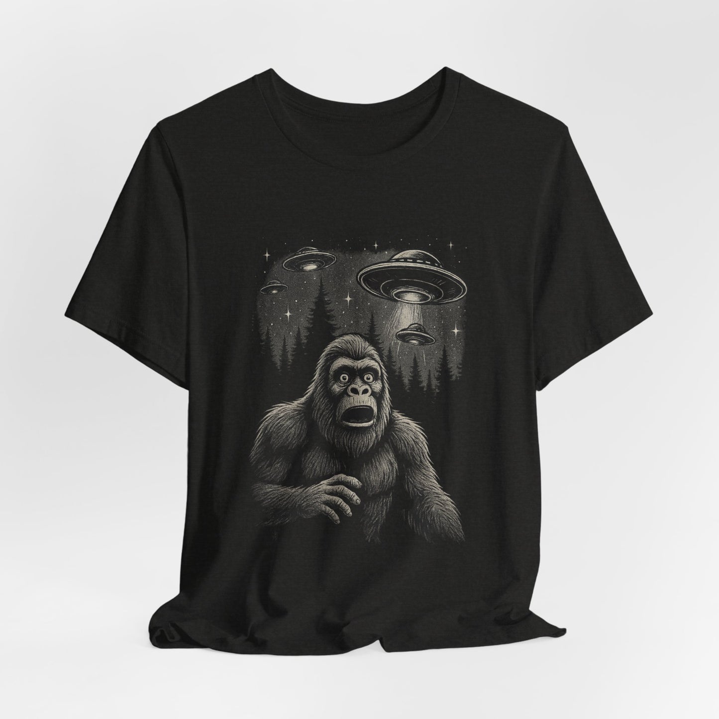 Abducted Again™ Bigfoot UFO Unisex T-Shirt