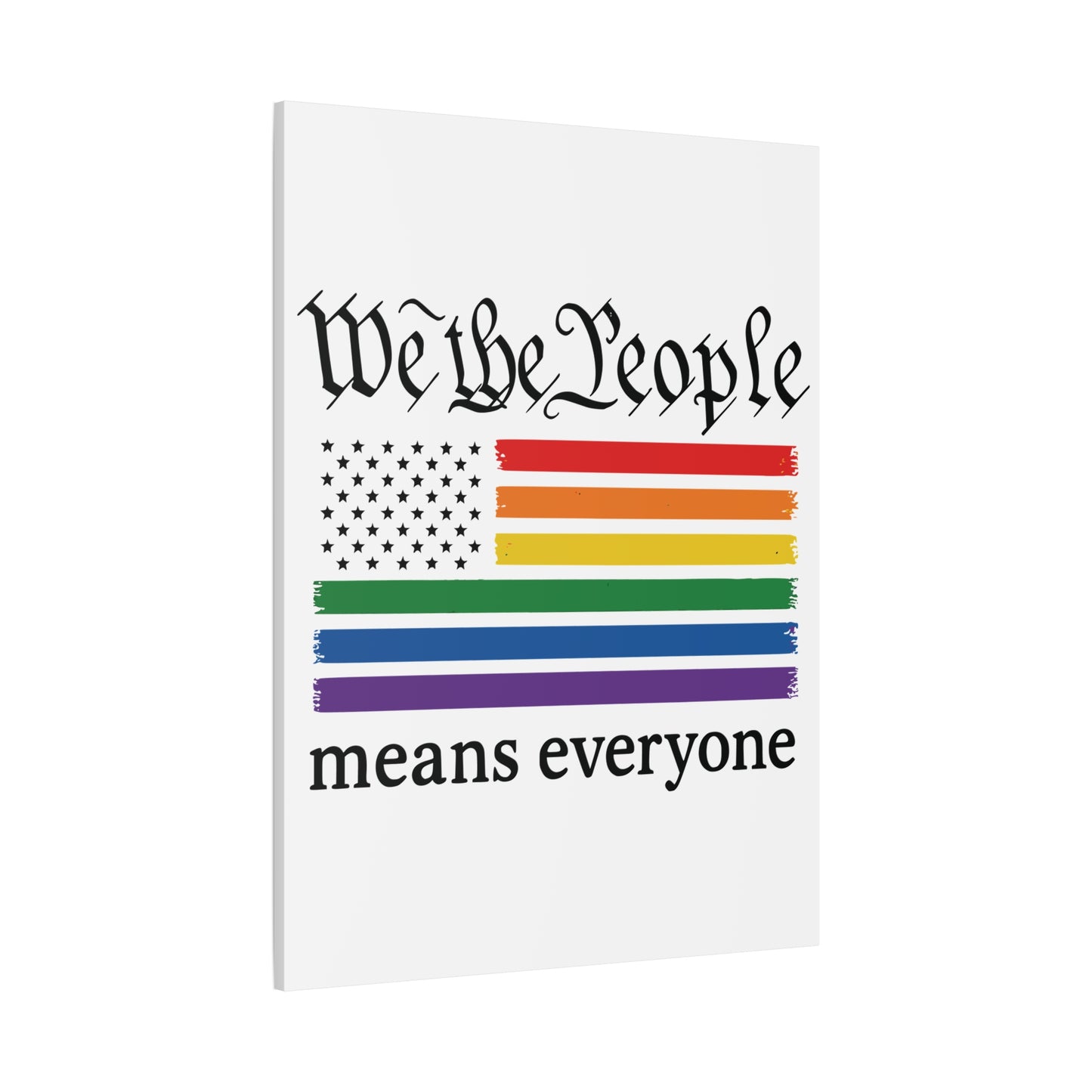 United in Color™ Pride Stripe Matte Canvas Wall Art