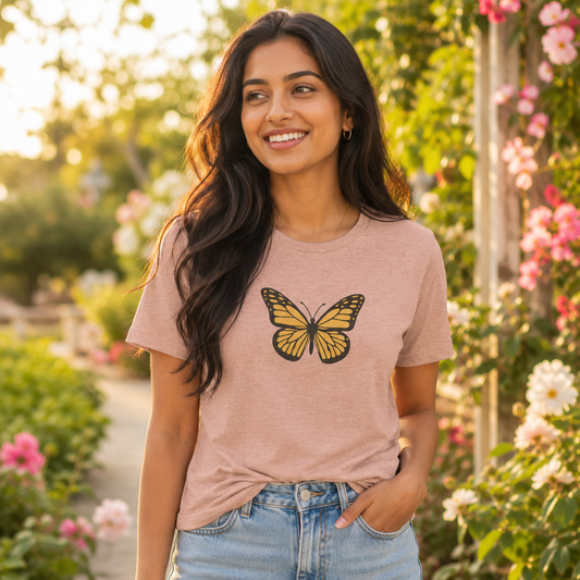 Golden Wings™ Monarch Butterfly T-Shirt