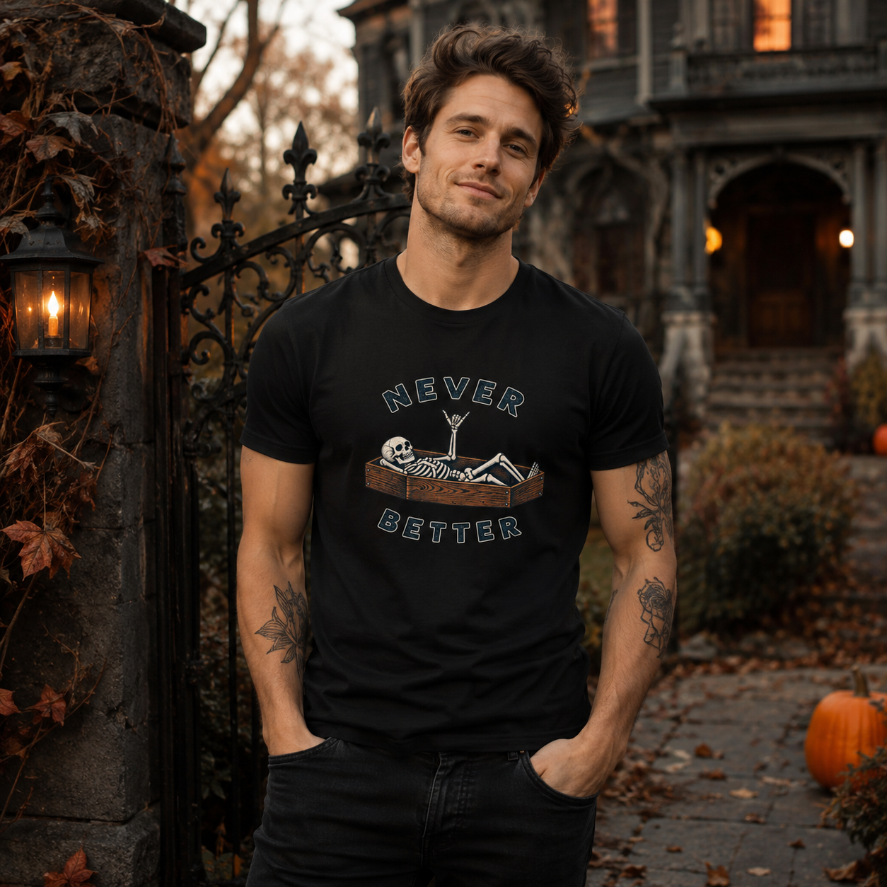 Never Better™ Skeleton Humor Unisex T-Shirt